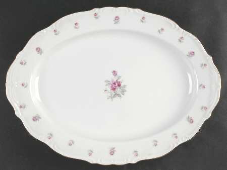 Rose Petite 16" Oval Serving Platter