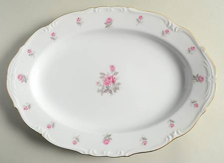Rose Petite 12" Oval Serving Platter