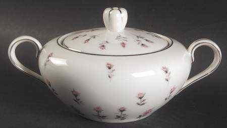 Rosebud Sugar Bowl & Lid