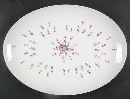 Rosebud 16" Oval Serving Platter