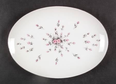 Rosebud 12" Oval Serving Platter