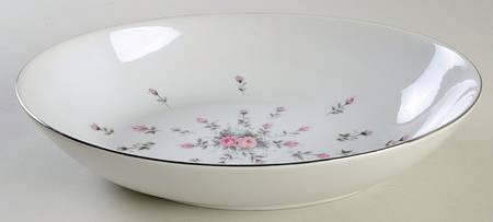Rosebud 10" Oval Vegetable Bowl