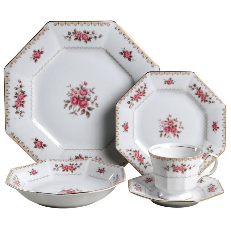 Rosette 5 Piece Place Setting