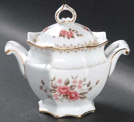 Rosette Sugar Bowl & Lid