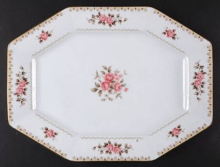 Rosette 13" Oval Serving Platter