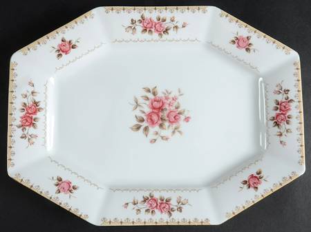 Rosette 11" Oval Serving Platter
