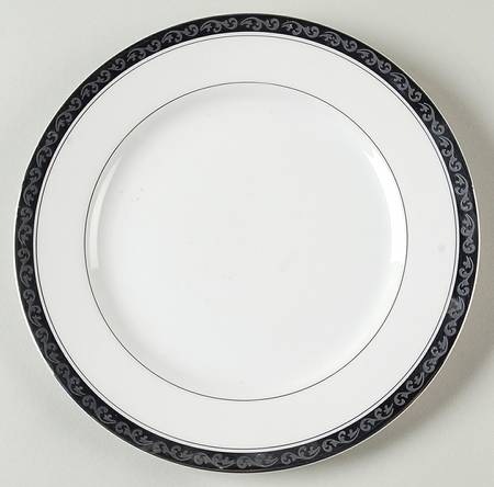 Silver Laurel Salad Plate