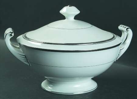 Silver Melody Round Covered Vegetable