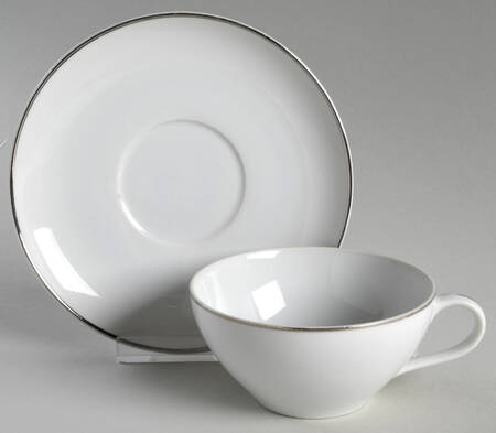 Simone Flat Cup & Saucer Set