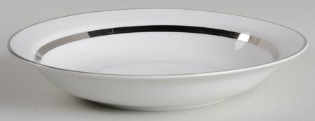 Silver Rhapsody Rim Soup Bowl