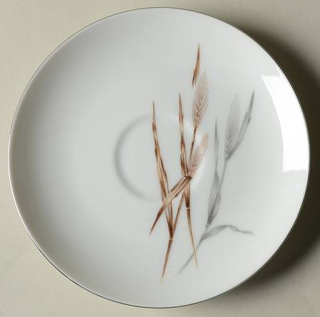 Silver Wheat Saucer
