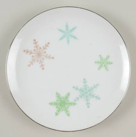 Snowflake (All Over Flakes) Bread & Butter Plate