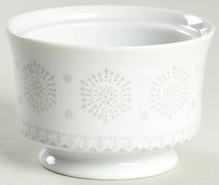Snowflake (Flakes On Edge) Sugar Bowl No Lid