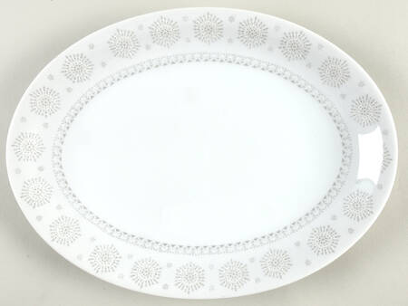 Snowflake (Flakes On Edge) 12" Oval Serving Platter
