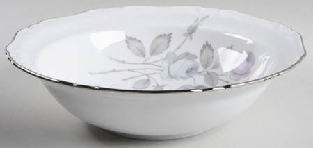 Spring Song (Platinum Trim) 8" Round Vegetable Bowl