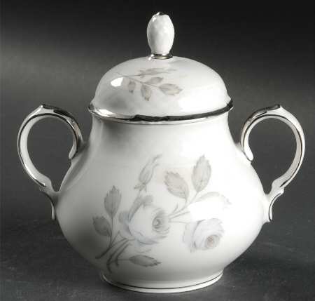 Spring Song (Platinum Trim) Sugar Bowl & Lid