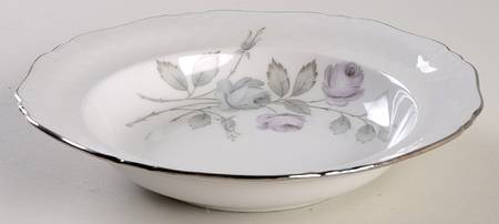 Spring Song (Platinum Trim) Rim Soup Bowl