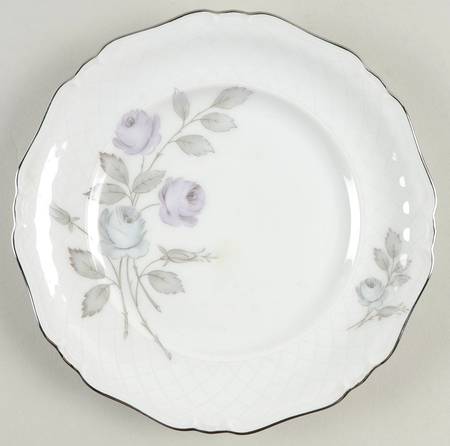 Spring Song (Platinum Trim) Salad Plate
