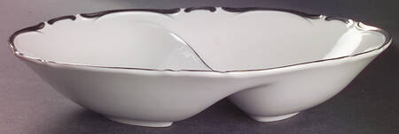Starlight 11" Oval Divided Vegetable Bowl