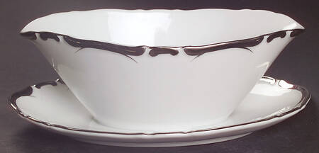 Starlight Gravy Boat with Attached Underplate