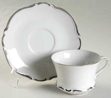Sterling Flat Cup & Saucer Set