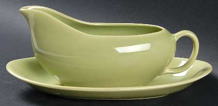 Symphony Chartreuse Gravy Boat & Underplate/Relish