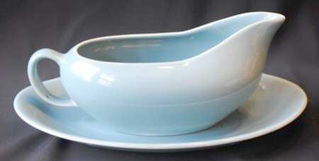 Symphony Gray Gravy Boat & Underplate