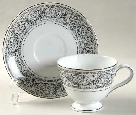 Valencia Footed Cup & Saucer Set