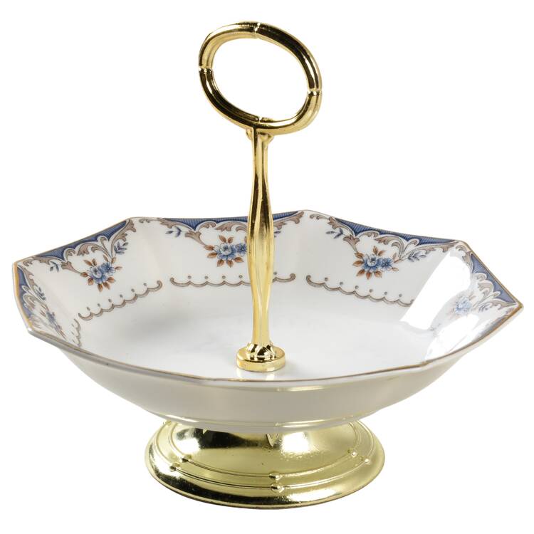 Versailles 6"-7" Handled Footed Nut Dish HC