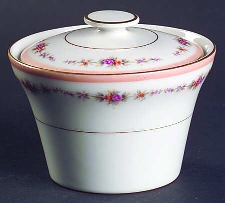 Venetian Rose (3641) Sugar Bowl & Lid