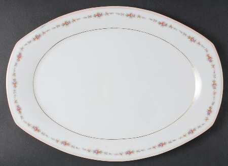 Venetian Rose (3641) 14" Oval Serving Platter