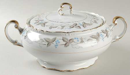 Vintage Round Covered Vegetable