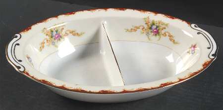 Wembley 11" Oval Divided Vegetable Bowl by Harmony House China