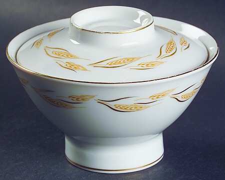Wheat Garland Sugar Bowl & Lid