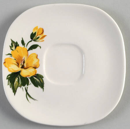 Yellow Hibiscus Saucer