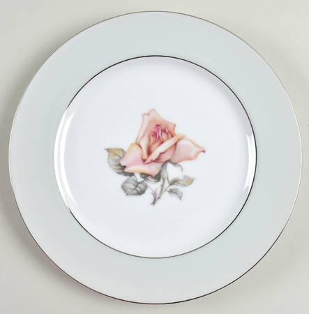 Damask Rose Salad Plate