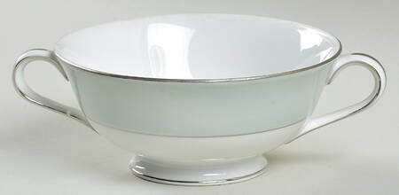Damask Rose Cream Soup Bowl