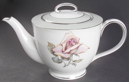 Damask Rose Teapot & Lid