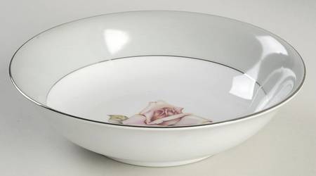 Damask Rose 9" Round Vegetable Bowl