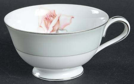Damask Rose Footed Cup
