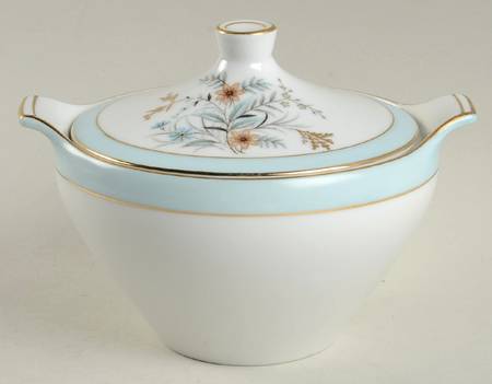 Golden Bouquet Sugar Bowl & Lid