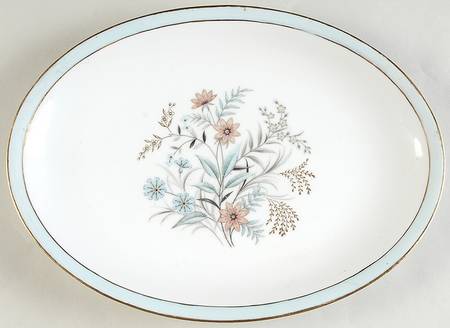 Golden Bouquet 12" Oval Serving Platter