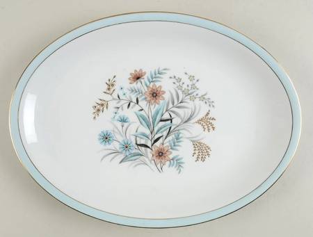 Golden Bouquet 14" Oval Serving Platter