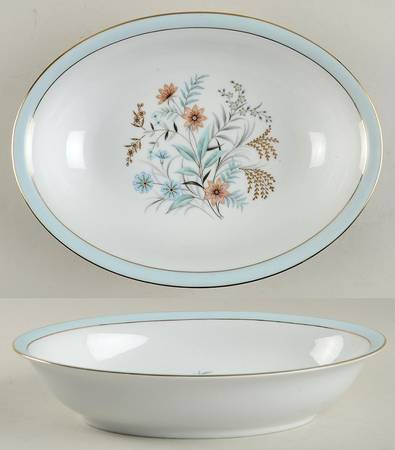 Golden Bouquet 10" Oval Vegetable Bowl