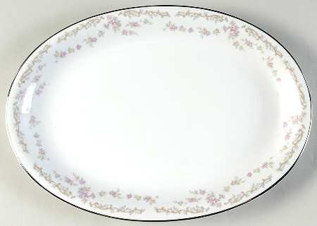 Rose Chintz 14" Oval Serving Platter