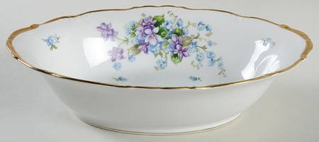 Spring Garden 10" Oval Vegetable Bowl