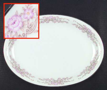 Sweetheart Rose 10" Oval Vegetable Bowl