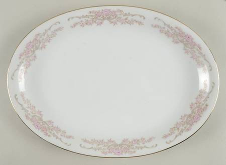 Sweetheart Rose 14" Oval Serving Platter
