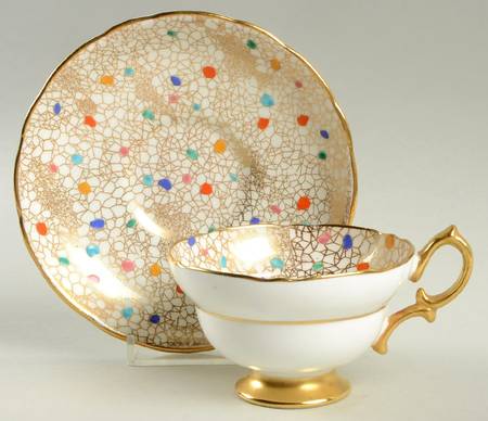 CARNIVAL Footed Cup & Saucer Set