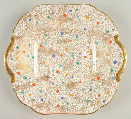 CARNIVAL Square Handled Cake Plate